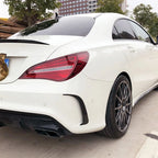 Gloss Black Rear Side Vent Trim Canards for Mercedes CLA C117 (2013–2019)