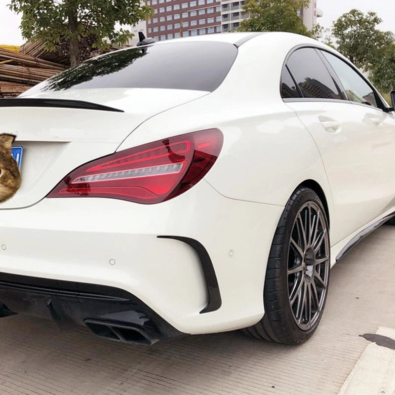 Gloss Black Rear Side Vent Trim Canards for Mercedes CLA C117 (2013–2019)