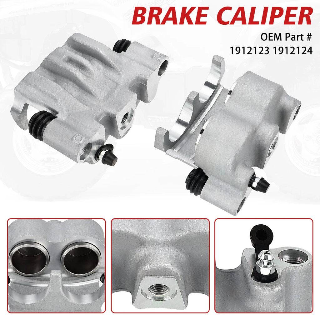 Front Brake Calipers & Pads for Polaris Ranger 700 (2008–2009), Ranger EV (2010–2021)