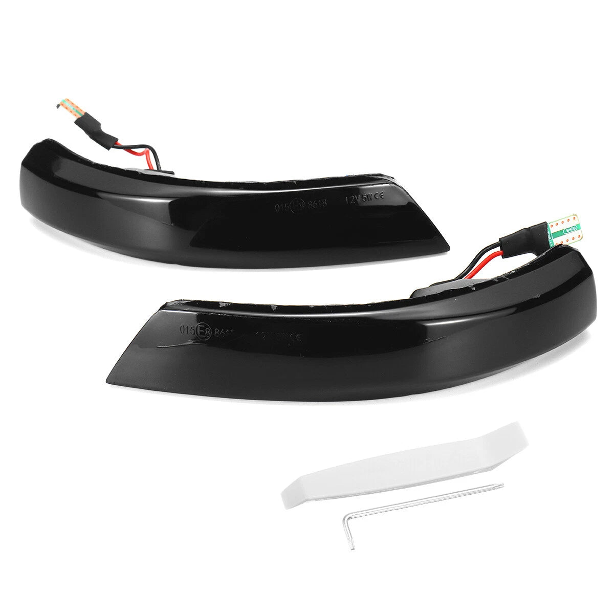 2X Dynamic LED Side Mirror Turn Signal Light for Ford Focus (2005–2018)
