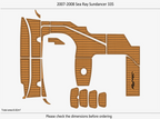 EVA Foam Pads for Sea Ray Sundancer 335 (2007) Cockpit Swim Platform