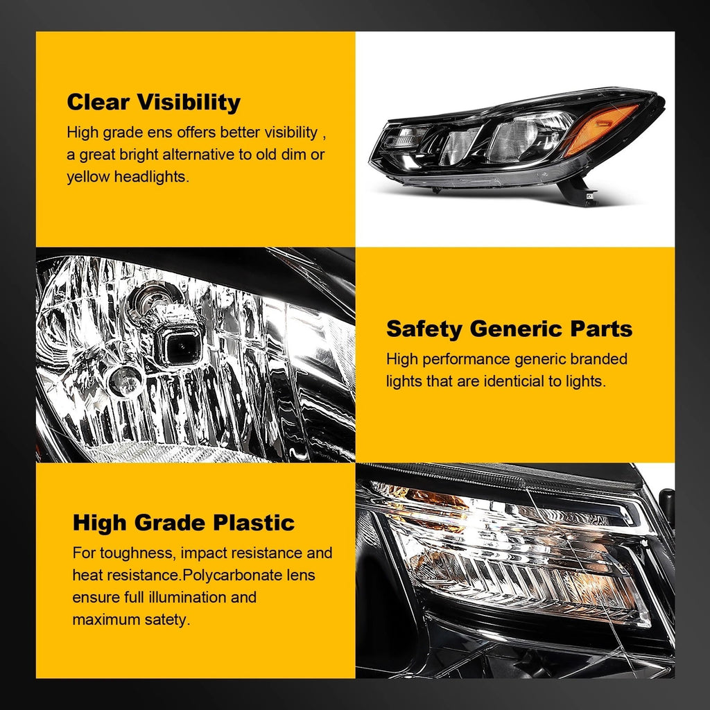 Headlights with Bulbs for Chevrolet Trax (2017–2022) Reflector Pair