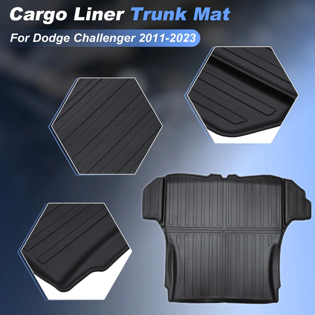 All Weather Cargo Mat for Dodge Challenger (2011–2023) TPE Trunk Liner