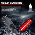 2X Red LED Rear Fender Side Marker Lights for Ford Taurus, Mercury Sable