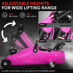 5.1-13in Hydraulic Lift Floor Jack for Universal Use (4000lbs Capacity)