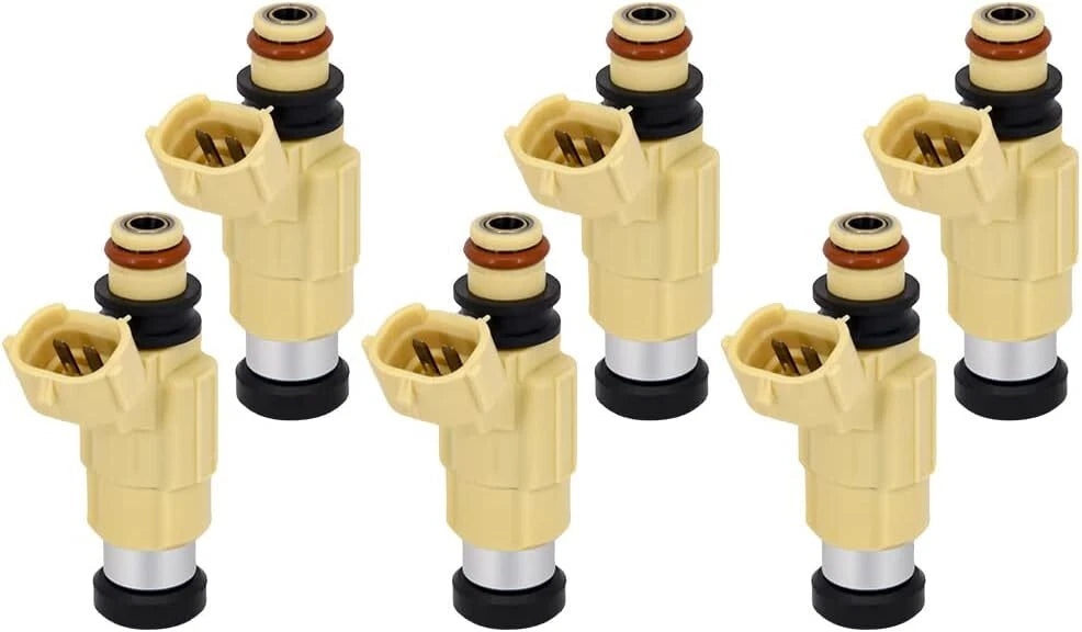 Set of 6 Fuel Injectors 842-12299 for Chrysler Sebring 2.4L (2001–2005)