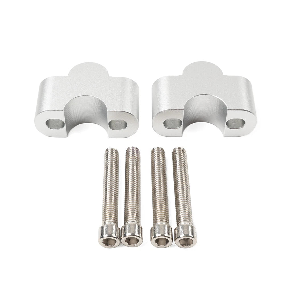 Handlebar Riser Lift Kit Clamps 7/8" Bar 25mm for Honda Suzuki Kawasaki