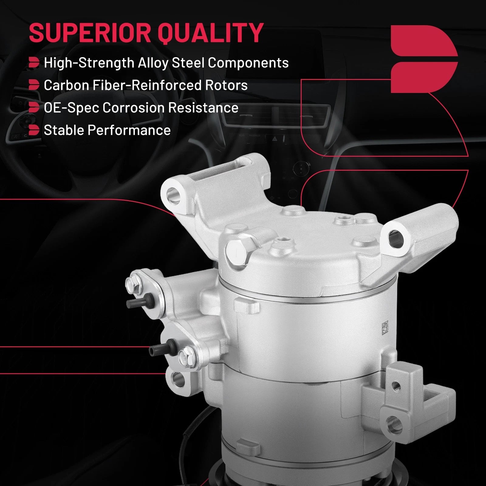 A/C Compressor for Mazda CX-5 (2014–2020) 2.5L, 3, 3 Sport (2014–2018) 2.0L, 2.5L