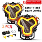 3" LED Pod Work Lights for Off Road Vehicles (6000K)