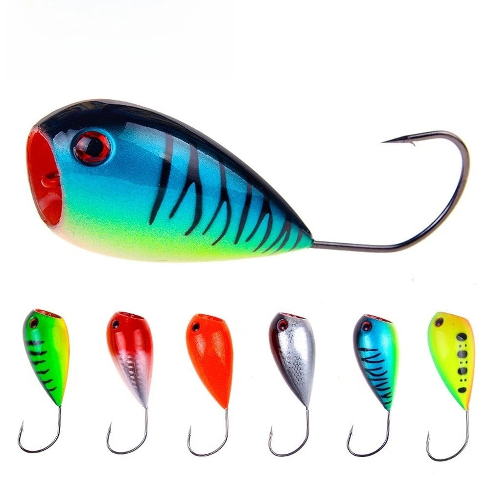 Topwater Popper Bait 13g 8cm Fishing Lure with 3D Eyes