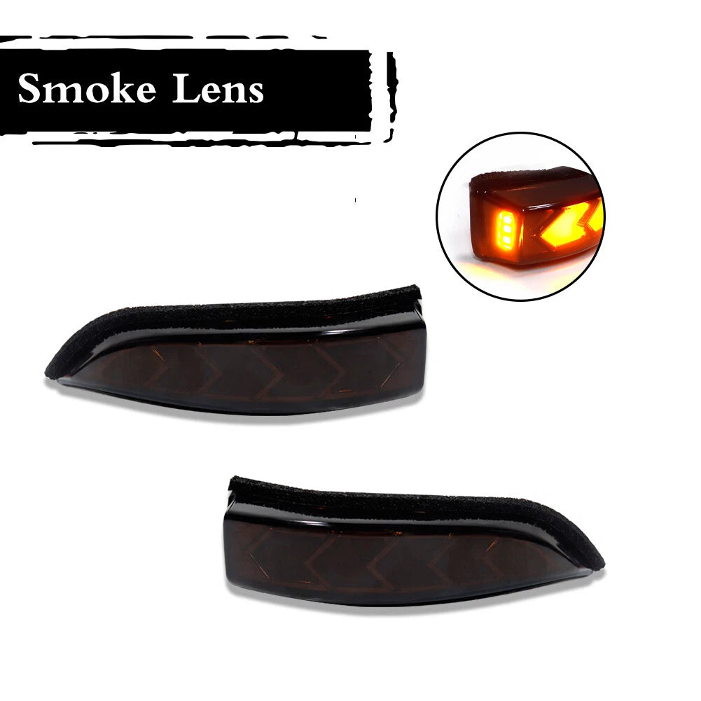 Smoked White/Amber Sequential Signal Lights for Toyota Venza Corolla