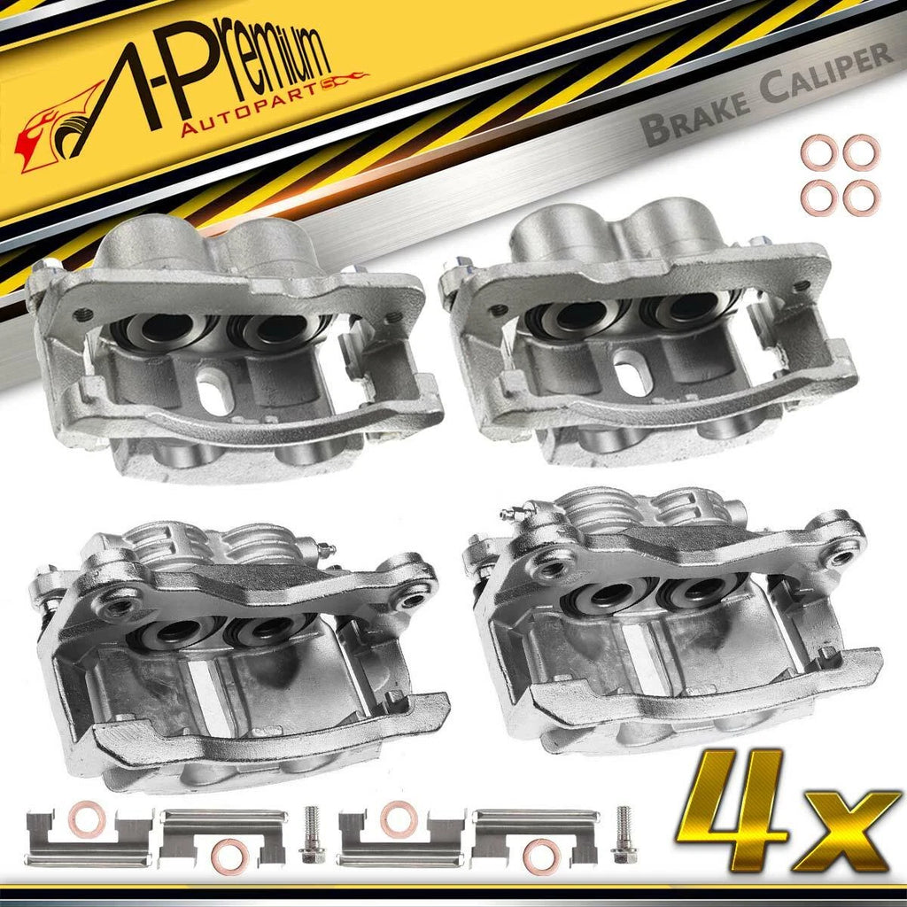 Front & Rear Brake Caliper Set for Chevy Silverado 1500 Sierra (2002–2005)