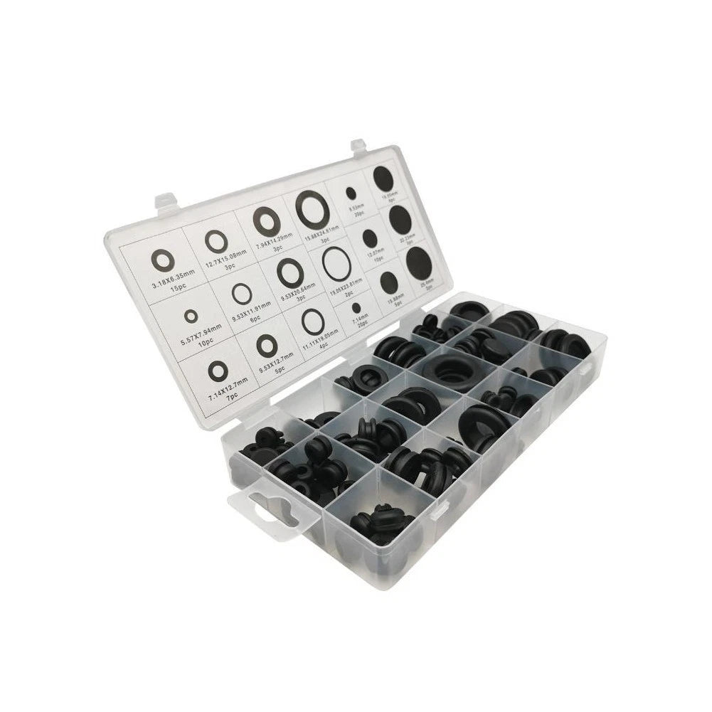 125 Pcs Rubber Grommet Coil Seal for Universal Applications