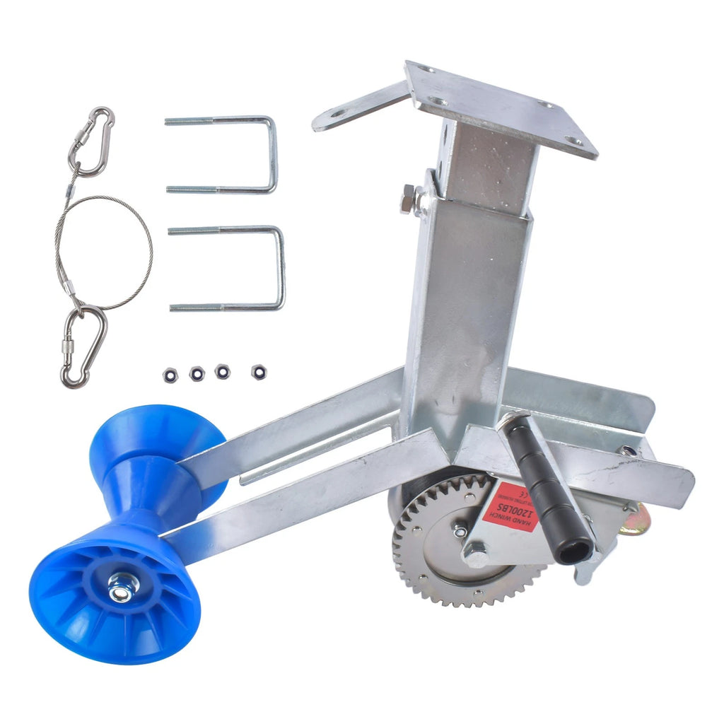 Height Adjustable Boat Trailer Winch Mount for Universal Trailer Hitch