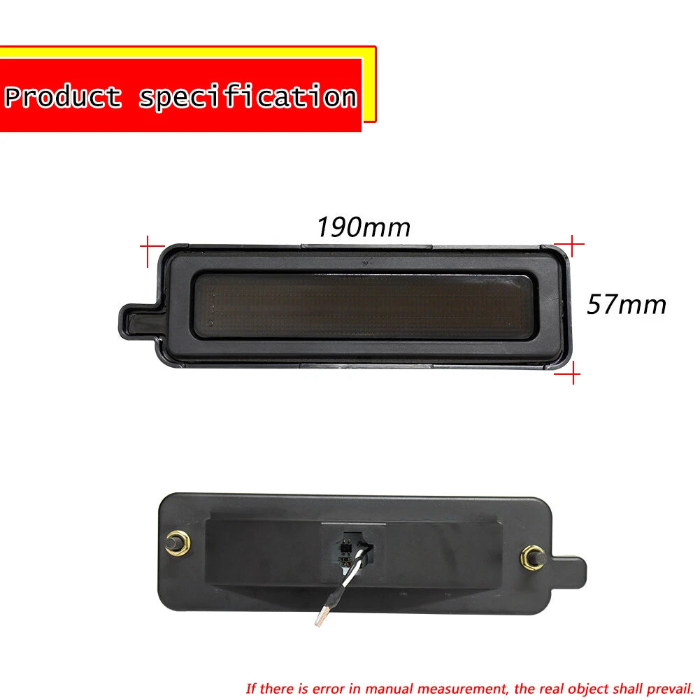 2X Smoked White LED Rear Side Marker Lights for Pontiac Trans Am Firebird (1982–1992)