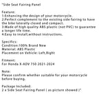 Seat Side Cover Panel for Honda X-ADV 750 (2021–2024)