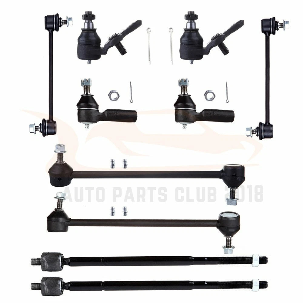 Set of 10 Sway Bars Tie Rods Ball Joints for Toyota Camry (1997–2001)