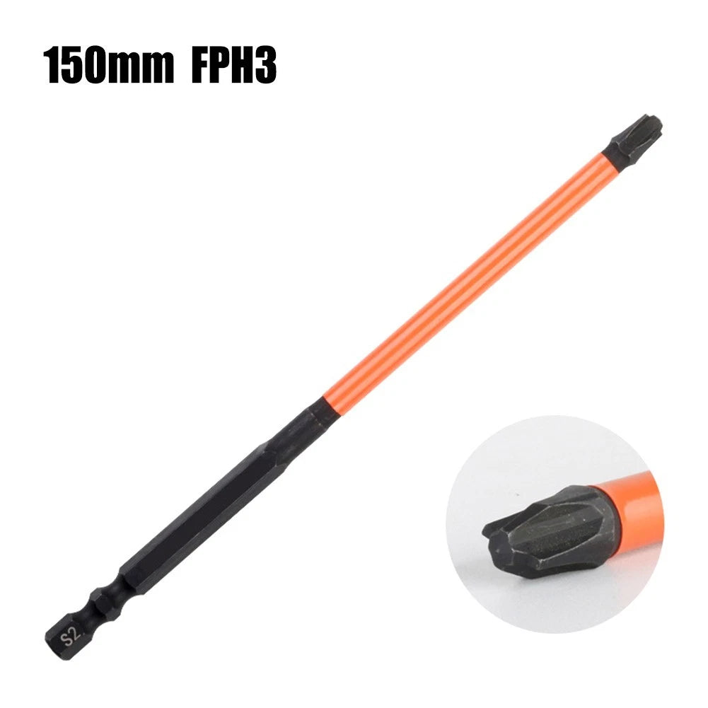 Magnetic Slotted Screwdriver Bit for Electrician FPH1 FPH2 (150mm)