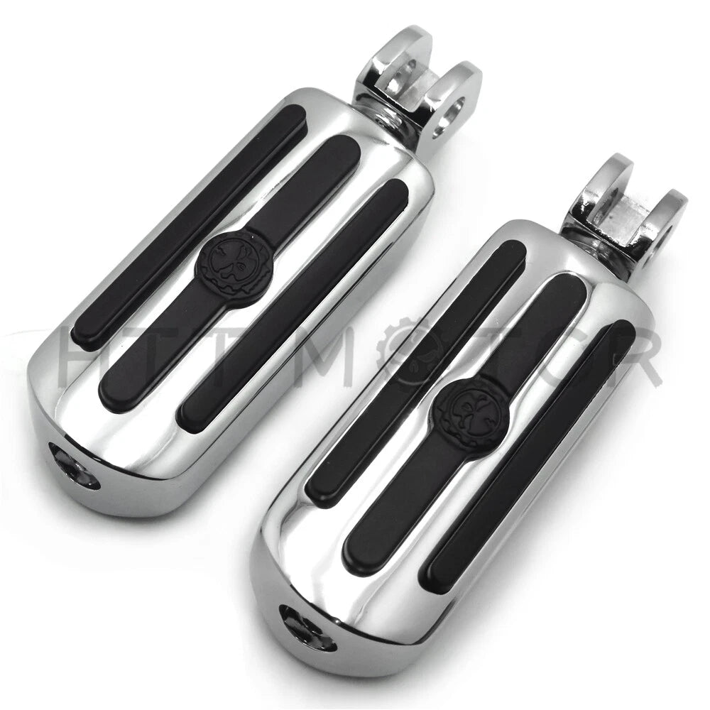 Custom Skull Footpegs for Kawasaki Vulcan 1500 800 900 (1996–2009)