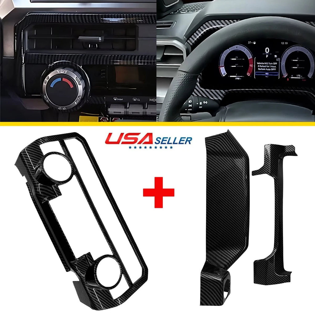 Carbon Fiber Center Air Outlet Vent Trim for Toyota Tacoma (2024–2026)