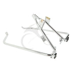 Chrome/Black Saddlebag Brackets for Harley Touring (2009-2013)