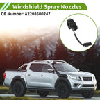 2X Windshield Washer Nozzle for Mercedes-Benz E350 E550 (2007–2016) No.A2208600247 Black
