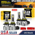 4Pcs 9005 LED Headlight Bulbs Kit 6500K White 40000LM High/Low Beam