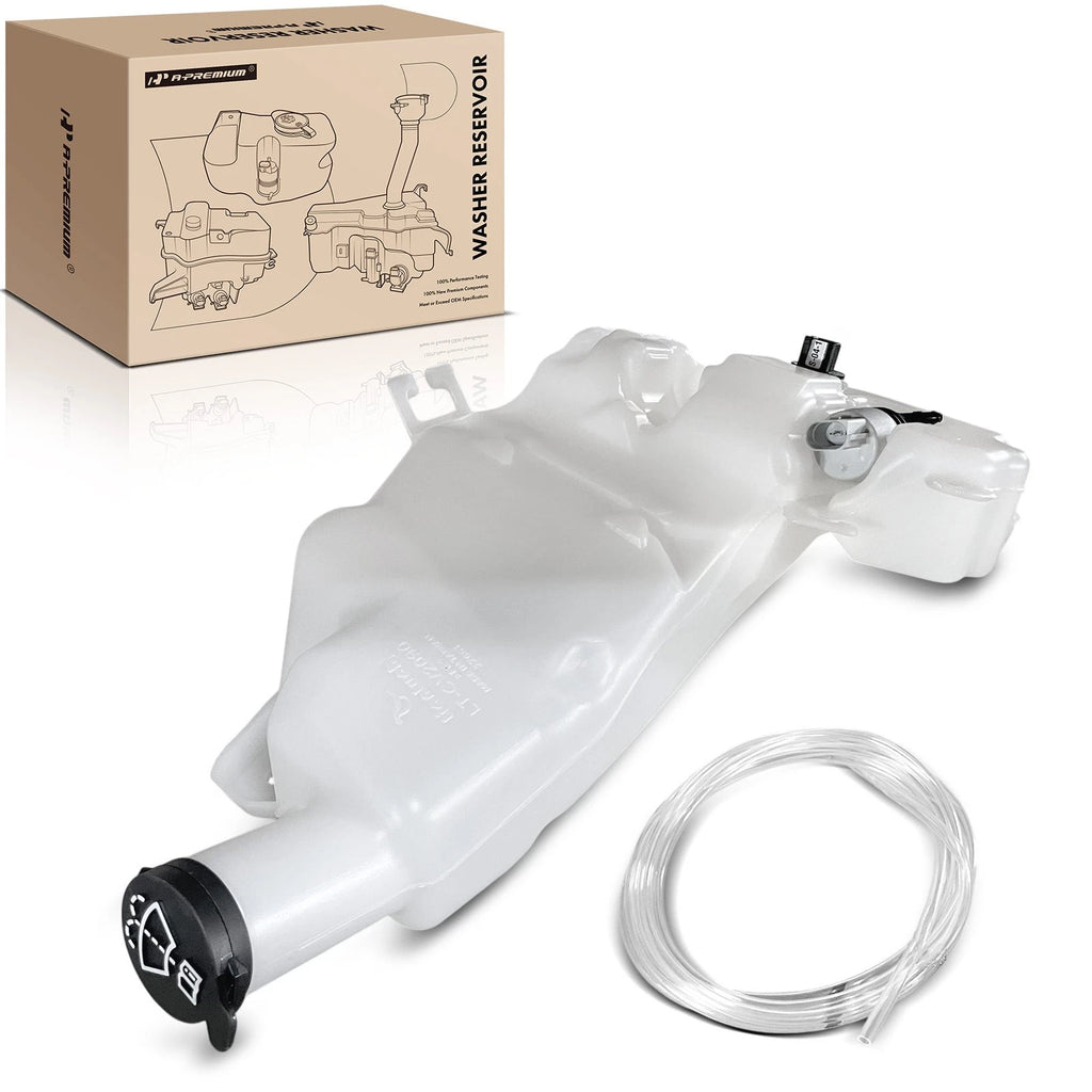 Washer Reservoir with Pump, Cap & Sensor for Chevy Traverse, Buick Enclave 