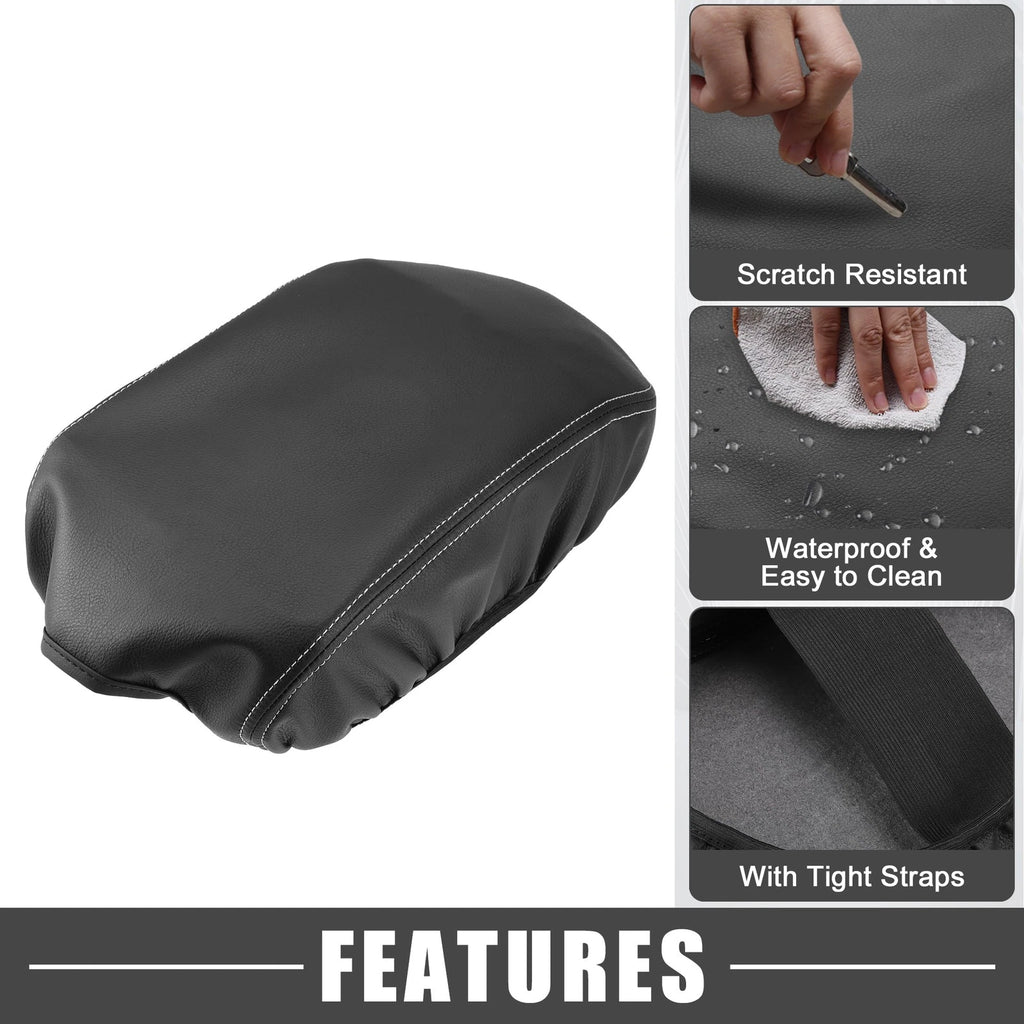 Center Console Armrest Cover for Dodge Charger (2011–2023) Black Gray
