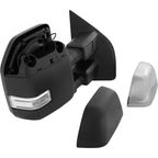 Right Side Mirror for Ford F-250 Super Duty (2017–2019) Textured Chrome Cap