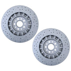 Set of 2 Dimpled Brake Disc Rotors for Maserati Levante S (2017–2022)