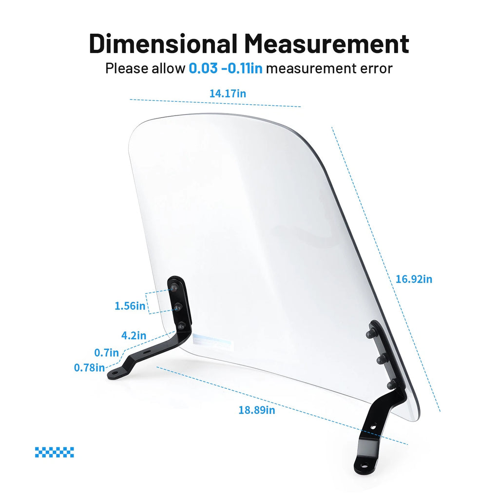 Windshield for Yamaha Zuma 125 (2009–2021) with Hardware