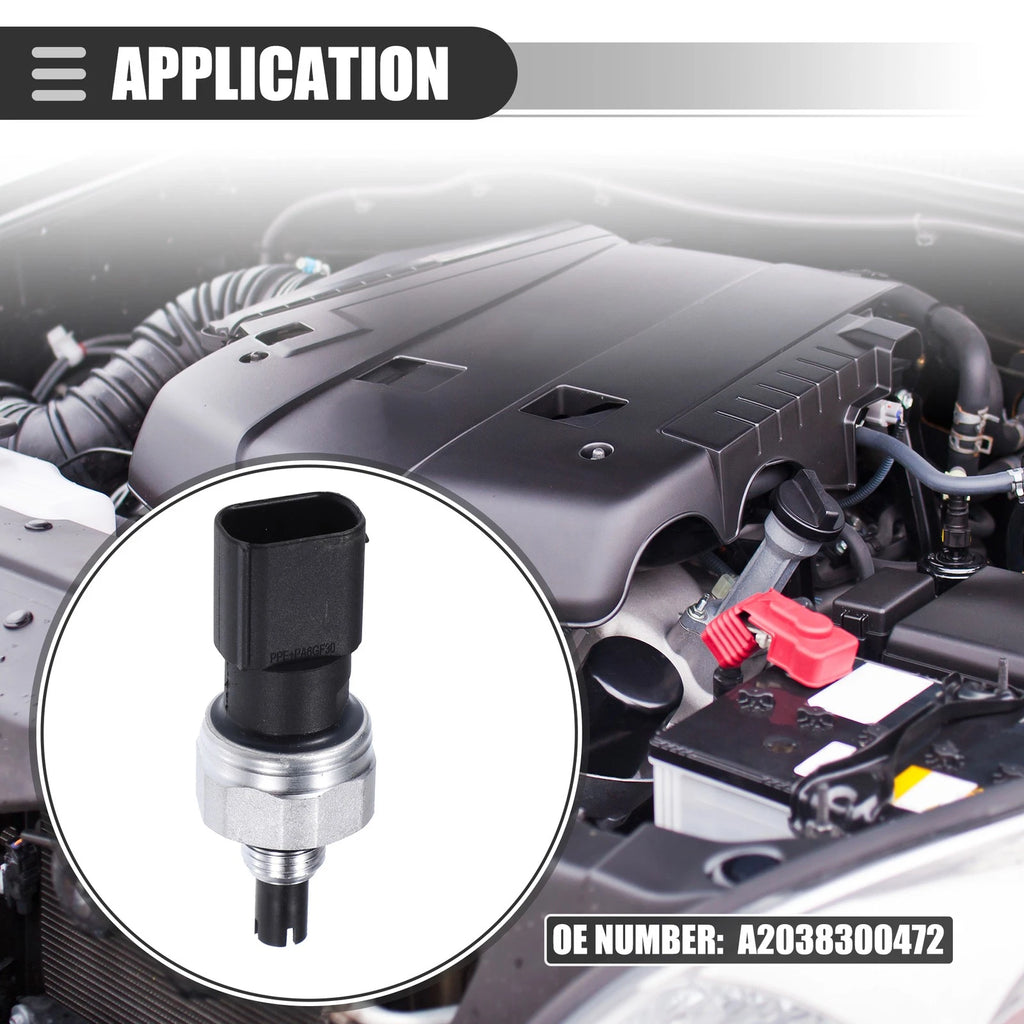 A/C Pressure Transducer Valve Sensor Switch for Mercedes-Benz C230 (2003–2007)