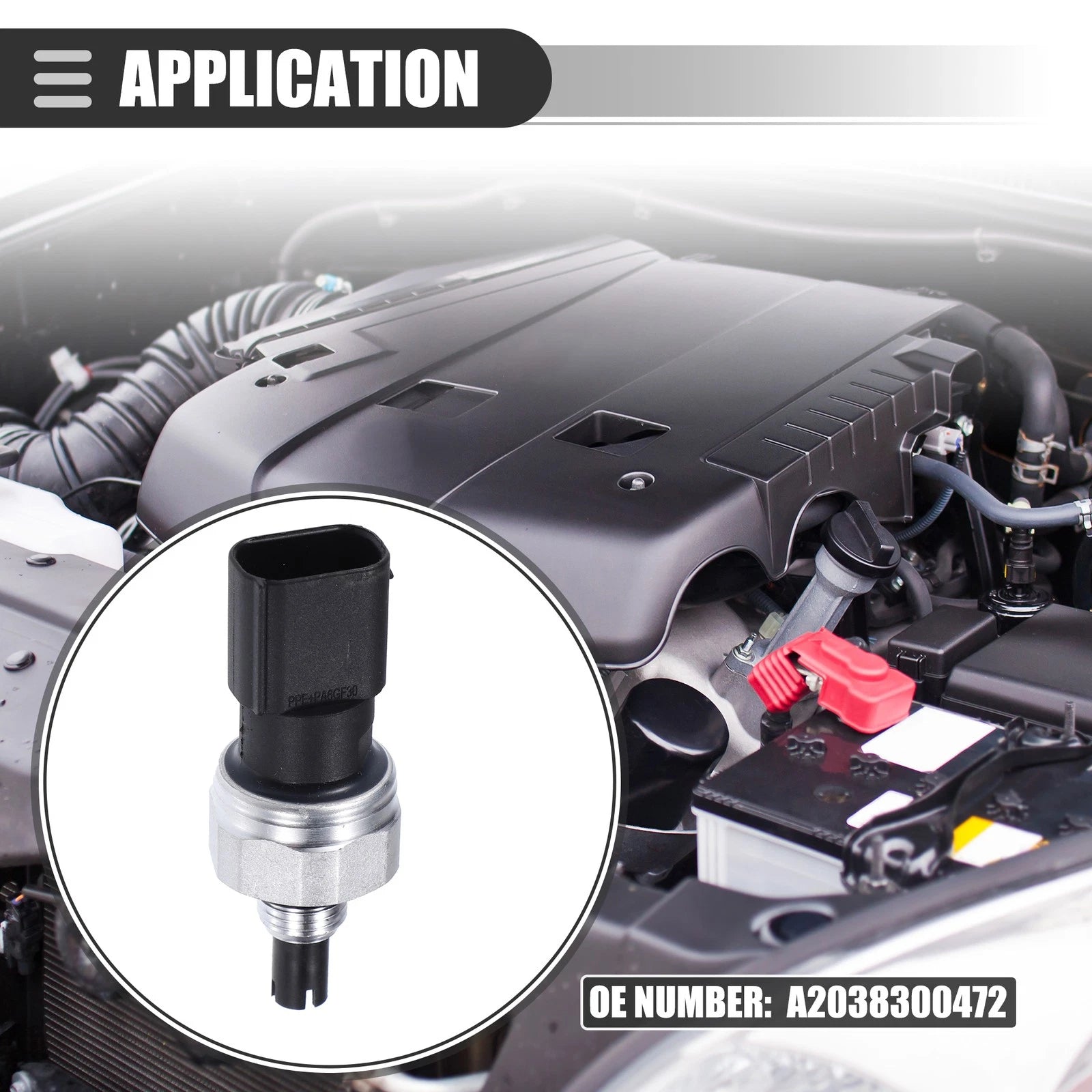 A/C Pressure Transducer Valve Sensor Switch for Mercedes-Benz C230 (2003–2007)