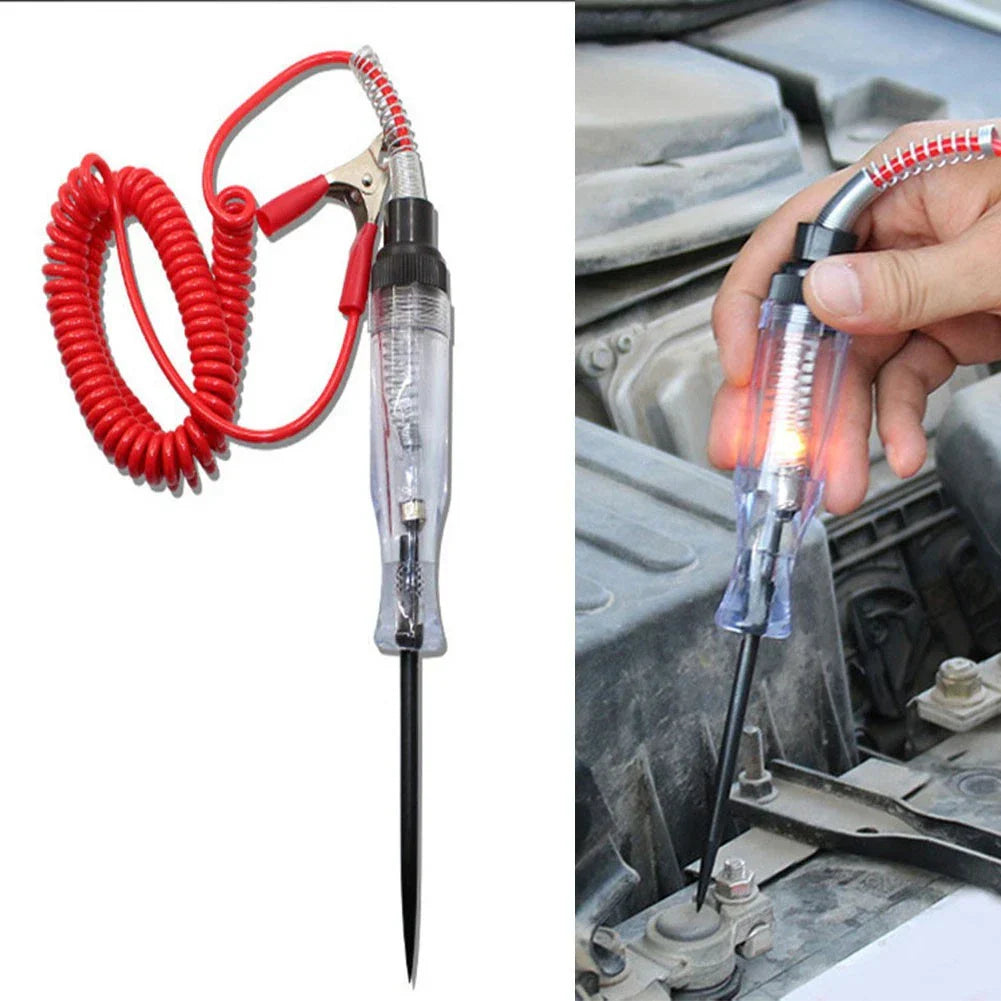 Diagnostic Tool for Car Circuit Testing with Probe Pen and Light Bulb Detection
