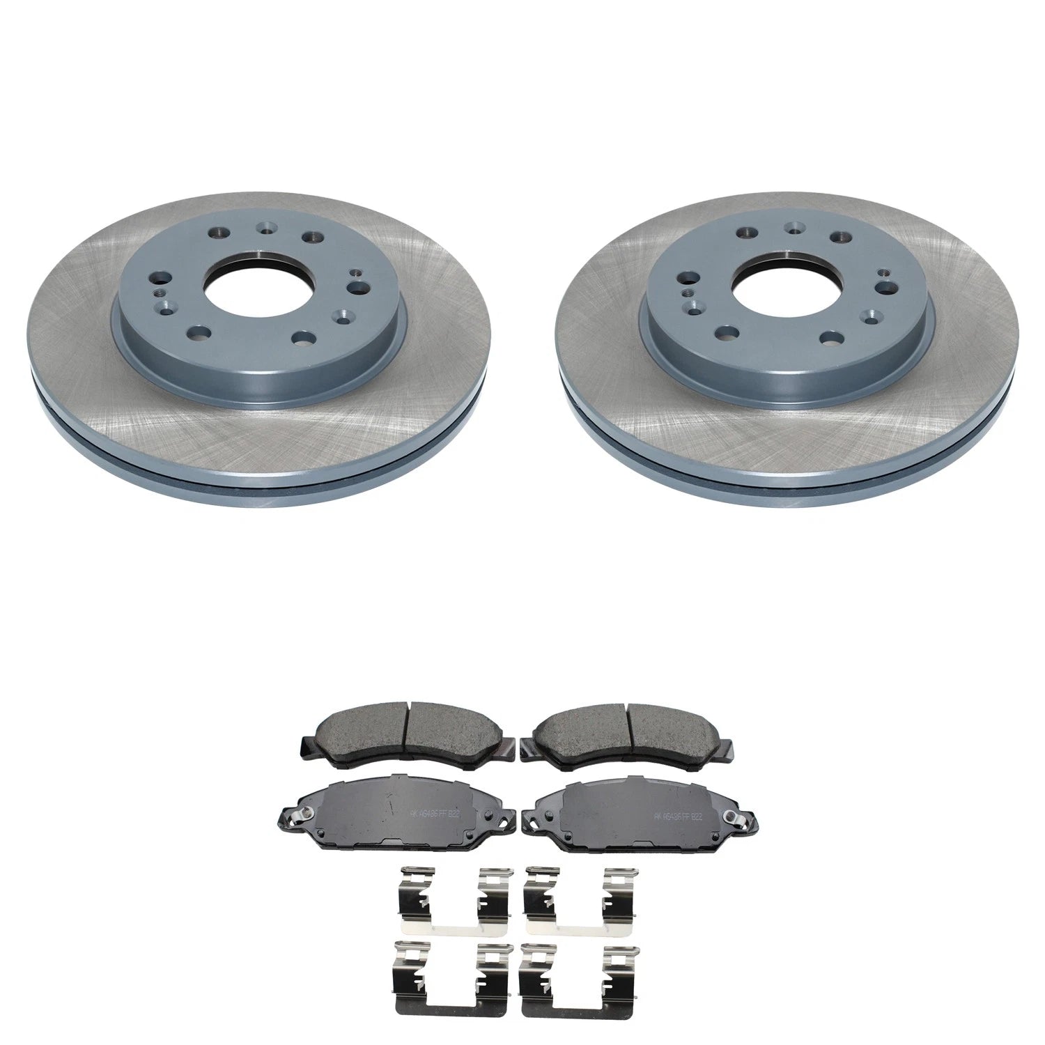 Front Rotors & Akebono ProACT Ceramic Brake Pads Kit for Silverado 1500 (2014–2019)