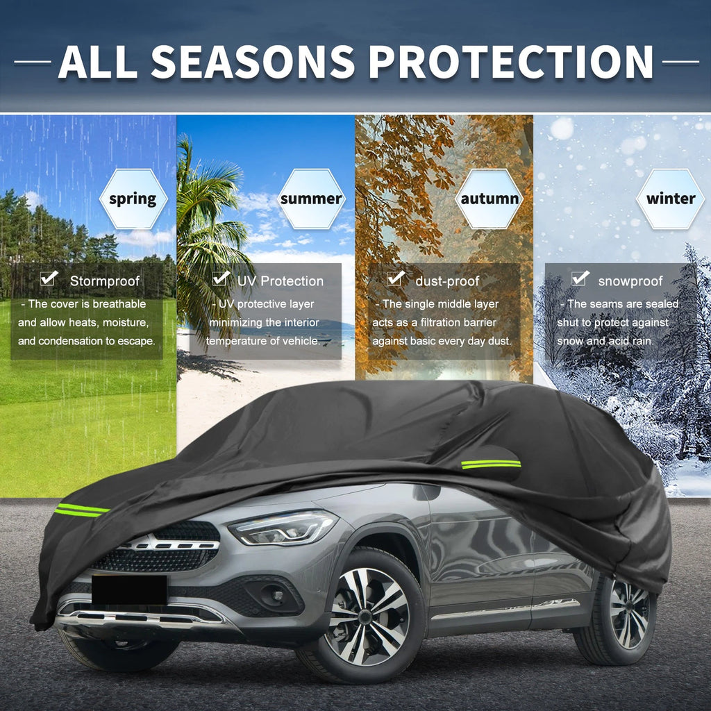 Waterproof Car Cover 226D-PU for Mercedes-Benz GLA (2013–2023) with Zipper