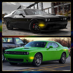 2X Amber LED Front Side Marker Lights Clear Lens for Dodge Challenger (2015–2023)