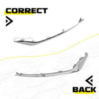 Set of 2 Chrome Front Bumper Fog Light Trim for Ford Fusion (2019–2020)