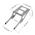 2-Up Mounting Rack for Harley Softail Heritage Classic FLHC (2018–2025) Chrome