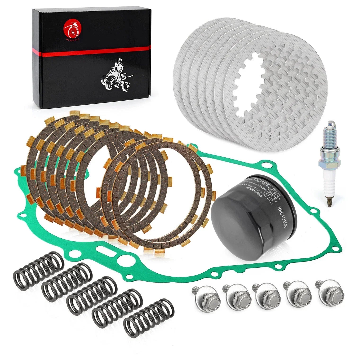 Clutch Kit Springs & Gasket Oil Filter for Yamaha Raptor 660R (2001–2005)