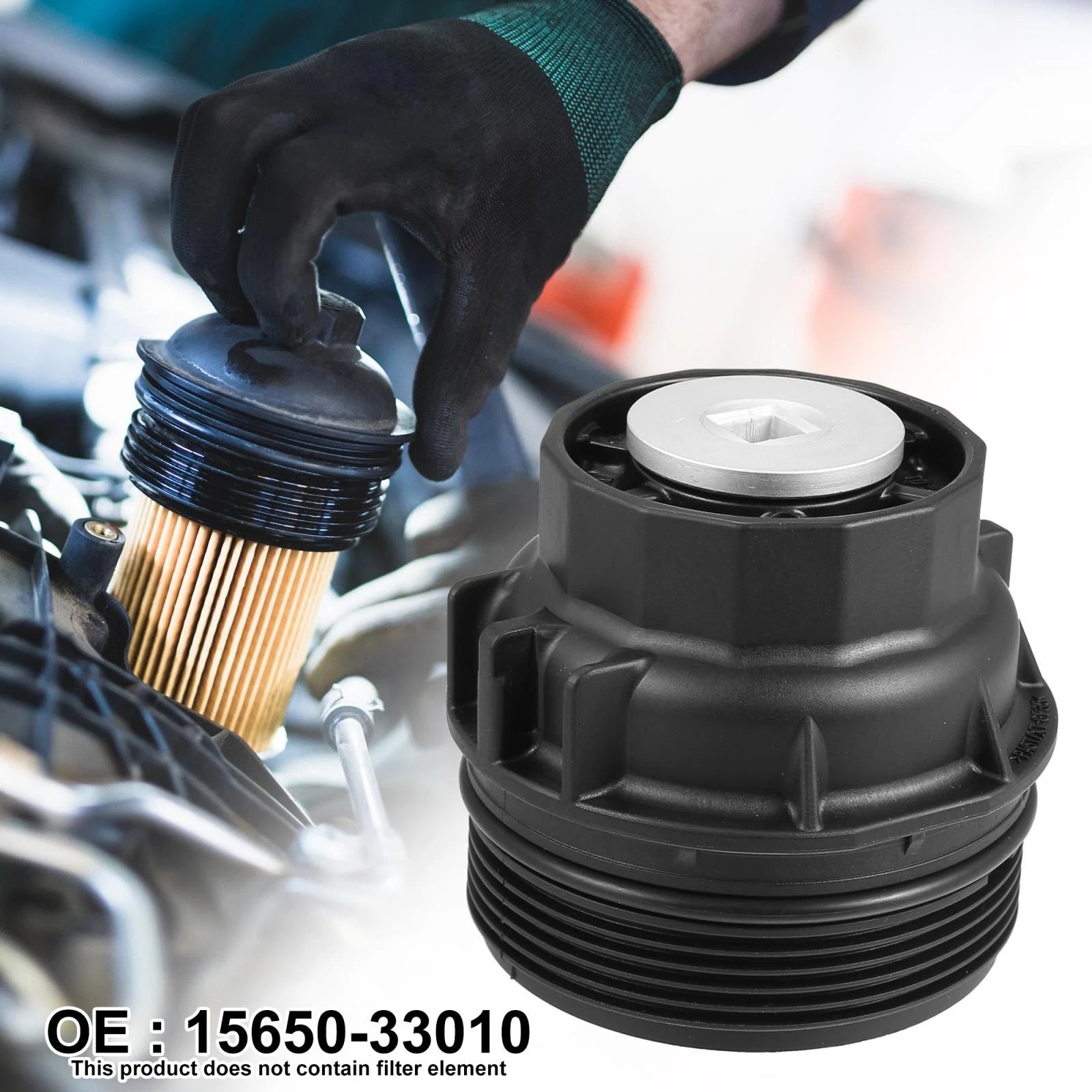 Oil Filter Housing Cap for Lexus Toyota (2009–2021) 15620-36020