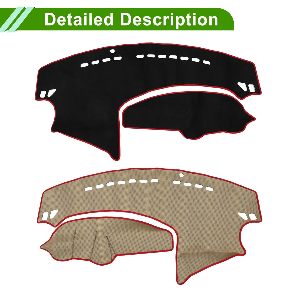 Dashboard Cover Mat for Mazda Axela (2009–2013) Black Red