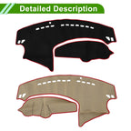 Dashboard Cover Mat for Mazda Axela (2009–2013) Black Red