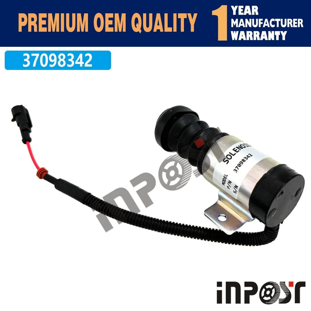 12V Stop Solenoid 37098342 for Motorpal OJSC D-260, D-245