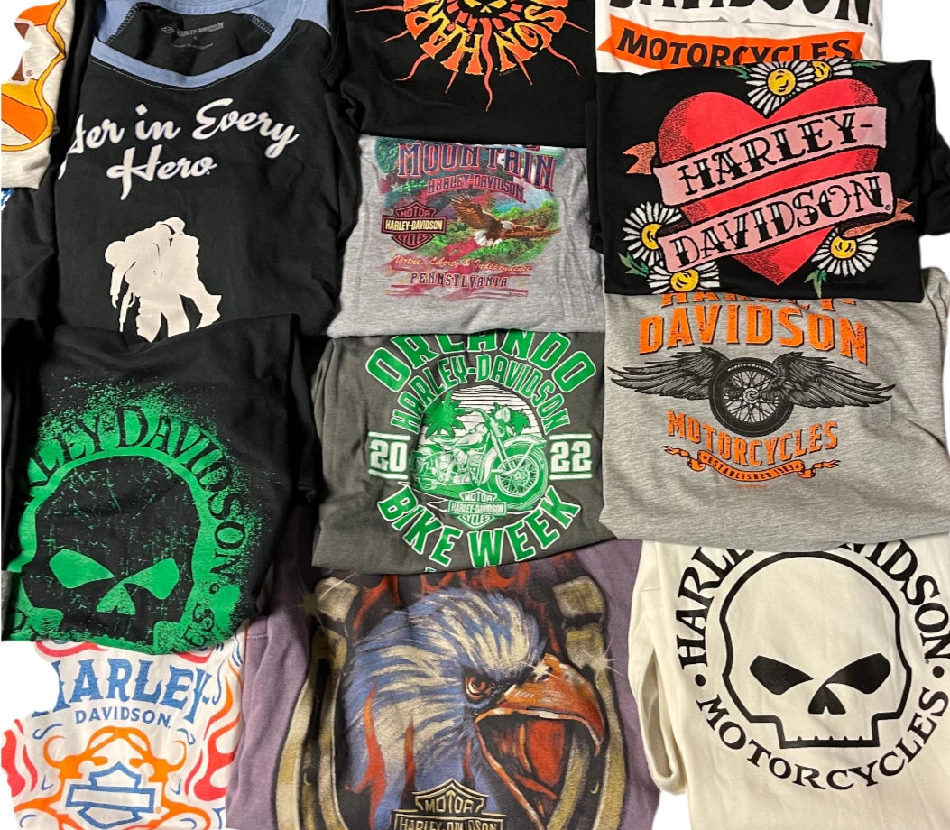 25-Pcs T-Shirts for Harley-Davidson Women (XS-2XL)