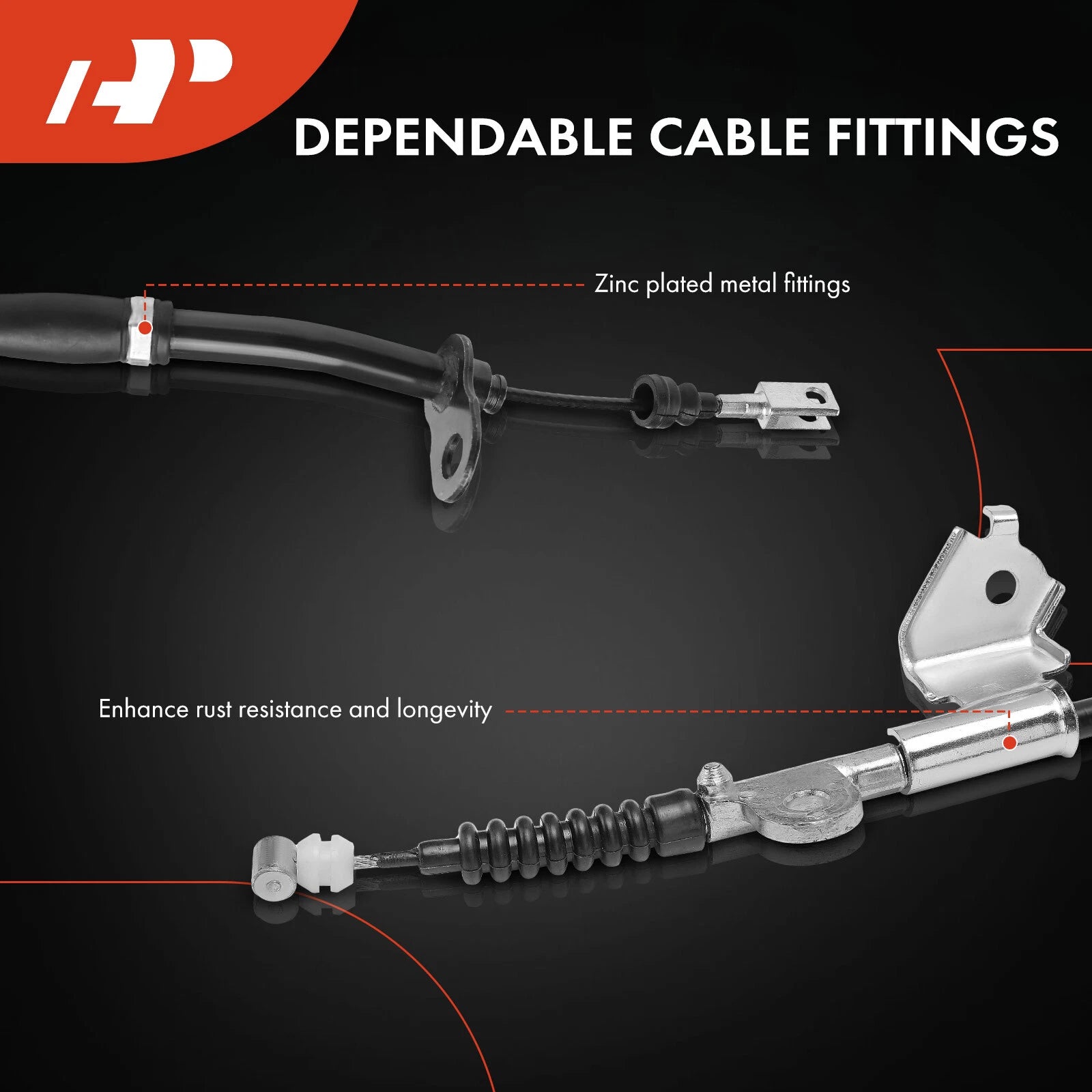 Rear LH Parking Brake Cable for Nissan 350Z (2005–2007)