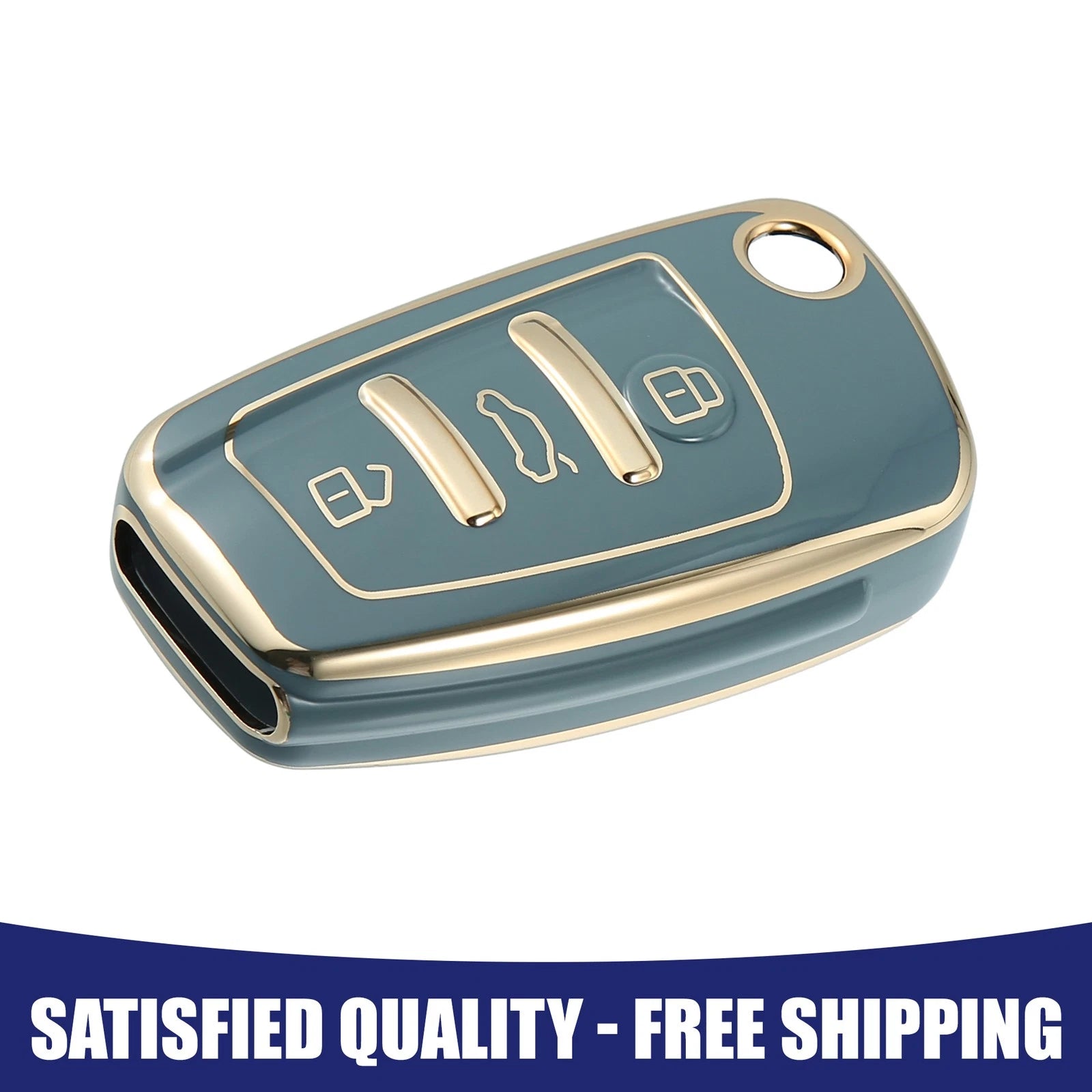 3 Button Remote Key Fob Case TPU Cover for Audi (Item of 1)