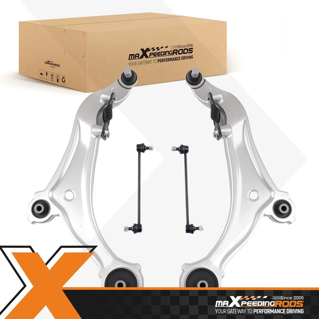 2X Front Lower Control Arms + 2X Sway Bar End Links for Nissan Quest (2011–2017)
