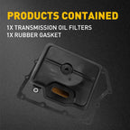 Set of 2 Transmission Filters with Gaskets for Chrysler Dodge Ram (2008–2016)